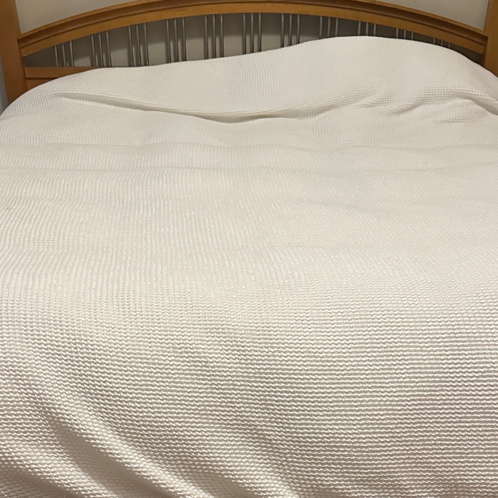 Quince organic waffle duvet cover set
